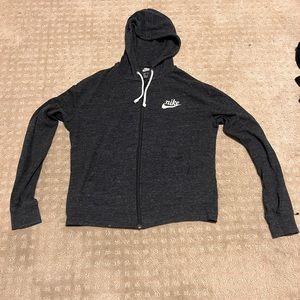 Black Nike zip up women’s size small.